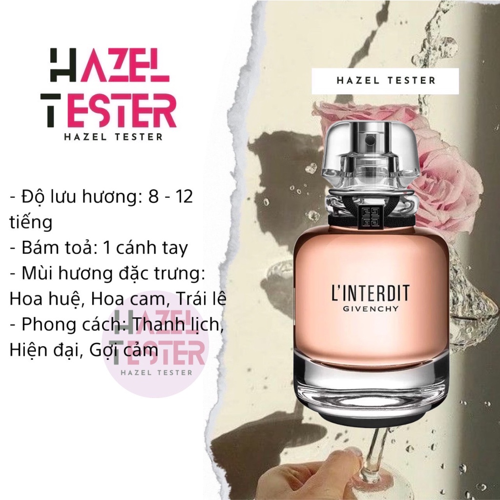 ✨ Nước Hoa Nữ dùng thử Gi.venchy L’Interdit Eau De Toilette [ʜᴀᴢᴇʟ ᴛᴇsᴛᴇʀ]