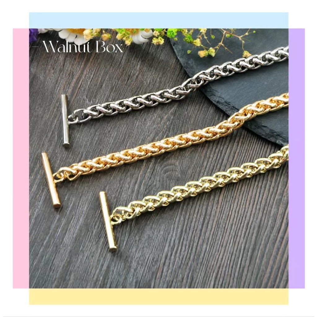 Dây xích kim loại đeo túi xách thiết kế một chiều tiện lợi