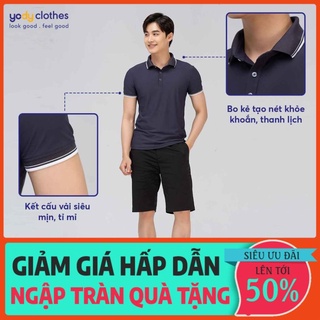 Rẻ XẢ Áo thun polo nam cổ bẻ YODY airycool tay ngắn thoáng mát chuẩn form APM3959 .