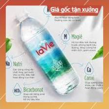 [ICLN9 giảm 5K cho đơn hàng 50k]  lốc 6 chai NƯỚC KHOÁNG THIÊN NHIÊN LAVIE 350ml