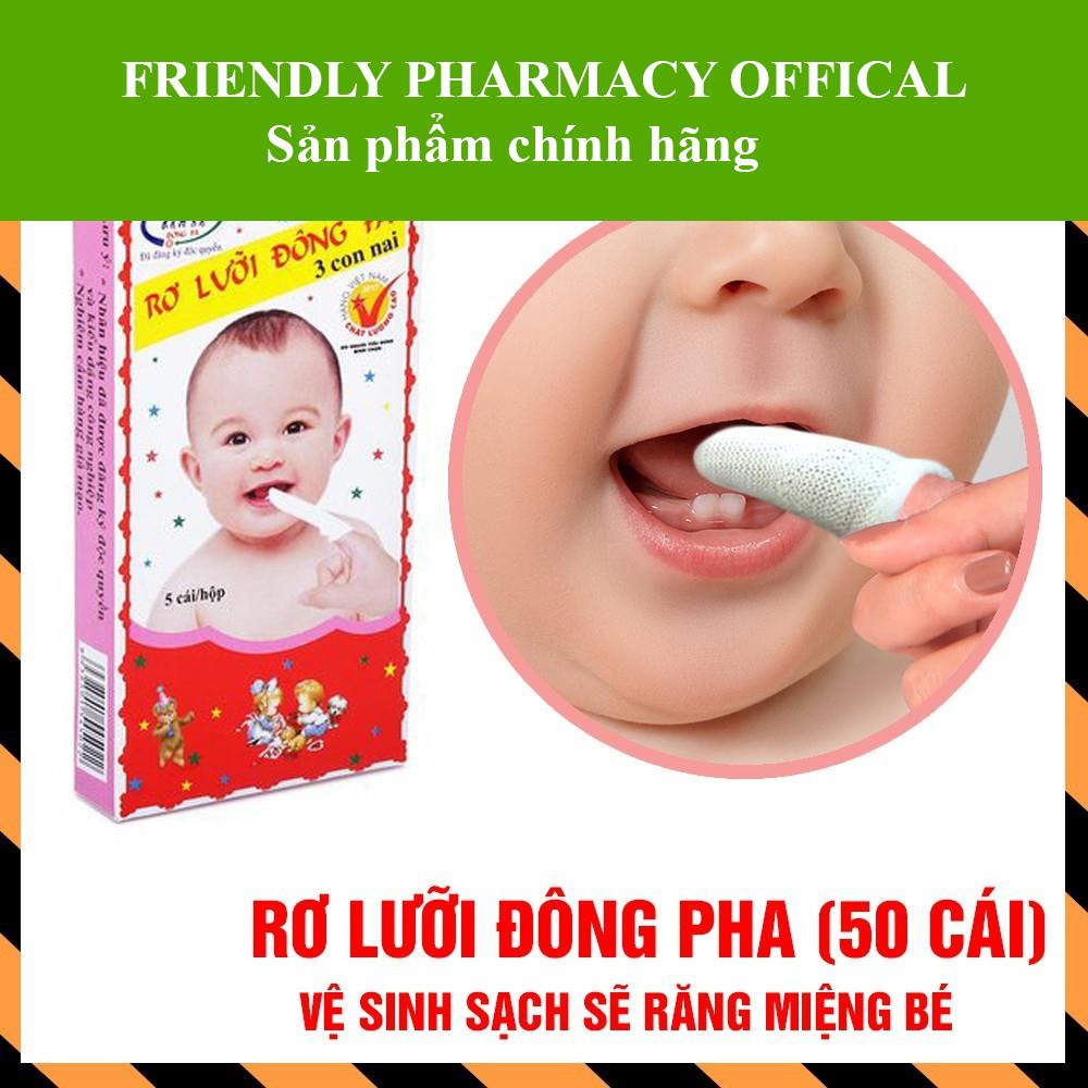 Combo 50 Rơ lưỡi Đông Fa 3 con nai - Hỗ trợ vệ sinh miệng cho trẻ