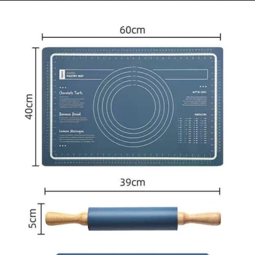Set thảm cán bột Silicon làm bánh màu pastel - Jumping Beans