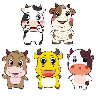 Bao Lì Xì Tết 2021 Tân Sửu Chibi Cute Set 10 Bao - Chất Liệu Giấy Cứng