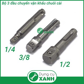 Bộ 3 đầu chuyển vặn khẩu cho máy khoan bê tông