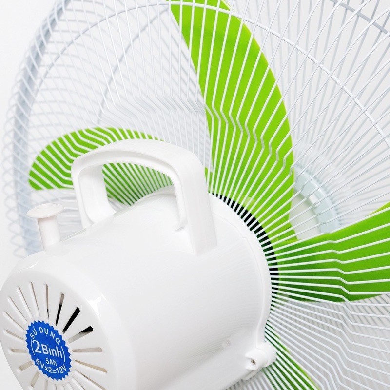 Quạt sạc tích điện để bàn AC&amp;DC 16 inch Honjianda FL316 Có đèn LED hỗ trợ cúp điện