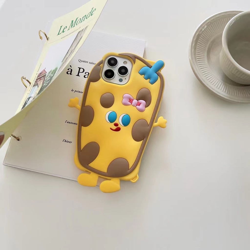 Ốp Điện Thoại Silicon Mềm Họa Tiết Quái Vật Nhỏ Dễ Thương Cho Iphone 13 pro max 12 pro max 11 pro max