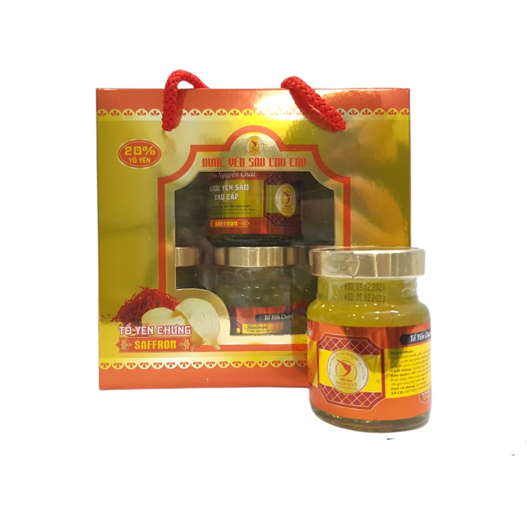 Nước yến sào salanest chưng saffron và 20% yến tươi cao cấp - hộp tiết kiệm - ảnh sản phẩm 1