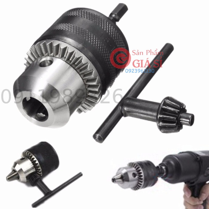 Đầu chuyển hướng máy khoan 1.5-13mm chuôi lục giác - đầu kẹp mũi khoan ❤️freeship❤️