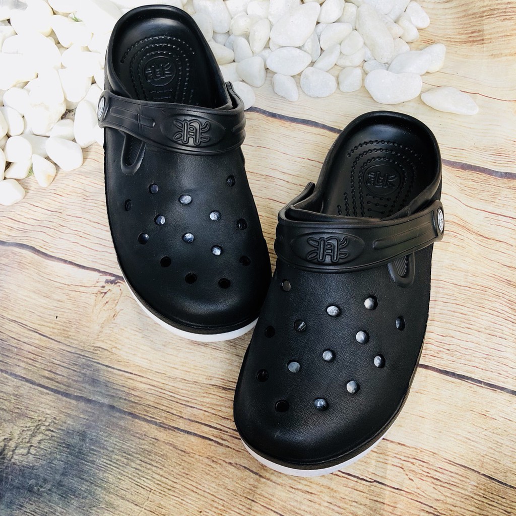 HÌNH THẬT - DÉP SỤC CÁ SẤU SIÊU NHẸ ĐI MƯA CHO NAM - NAMKHANH10488