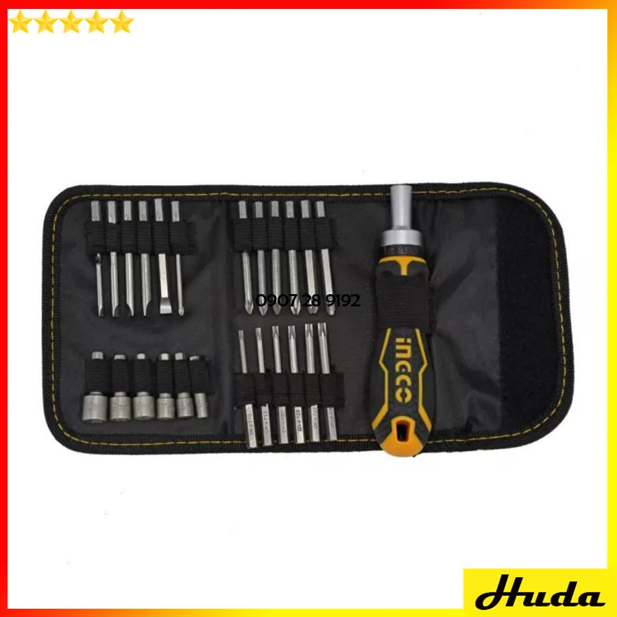 Bộ tua vít đa năng 26 chi tiết Total Ingco Bộ tuốc nơ vít titanium siêu bền