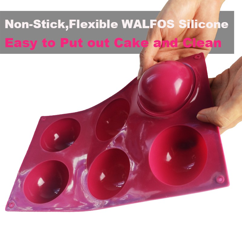 Khay nướng silicon chống dính Walfos 6 ngăn