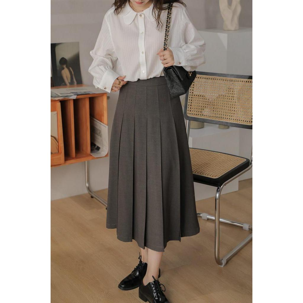 Áo Sơ Mi Cổ Búp Bê Hai Lớp Dáng Rộng Thời Trang Dành Cho Nữ 60794