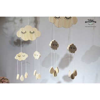 DREAM CATCHER HÌNH ĐÁM MÂY BẰNG GỖ