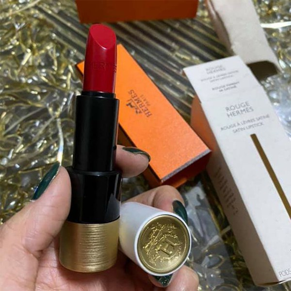 Son môi, son thỏi chất son lì Hermes Satin Lipstick 1.2g chất son lì thiết kế sang chảnh, giúp bờ môi mềm mại, bền màu | BigBuy360 - bigbuy360.vn