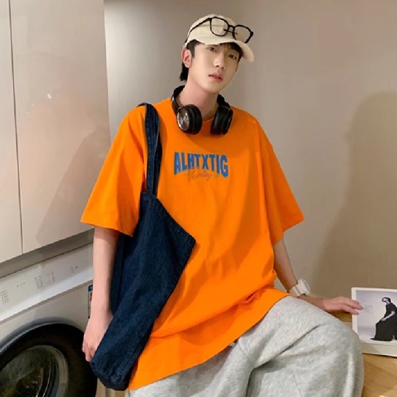 Áo Thun Tay Ngắn Dáng Rộng In Chữ Cỡ Lớn Thoải Mái Thời Trang Mùa Hè Cho Nam Size M-8XL