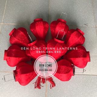 [Giá Tận Xưởng] COMBO 10 chiếc Đèn Lồng Hội An_Lụa tơ tằm_Size 20CM