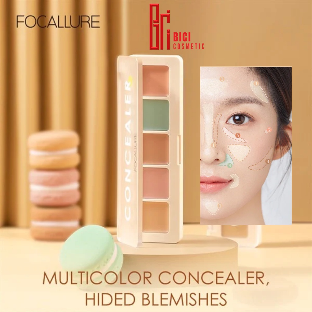 Bảng Triệt Sắc Che Khuyết Điểm FOCALLURE Color Concealer Palette