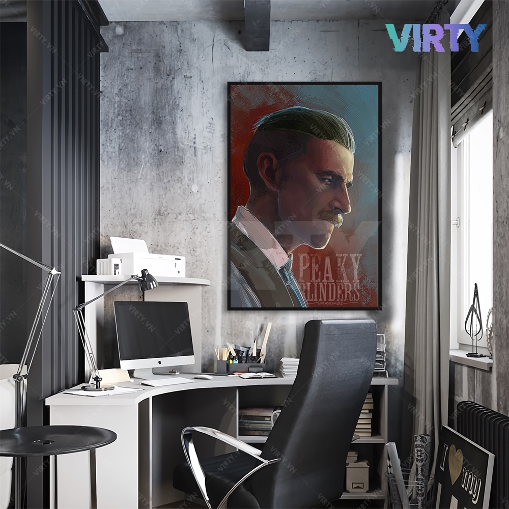 Tranh treo tường decor phòng ngủ VIRTY trang trí phòng khách, tranh canvas 1 kèm khung composite