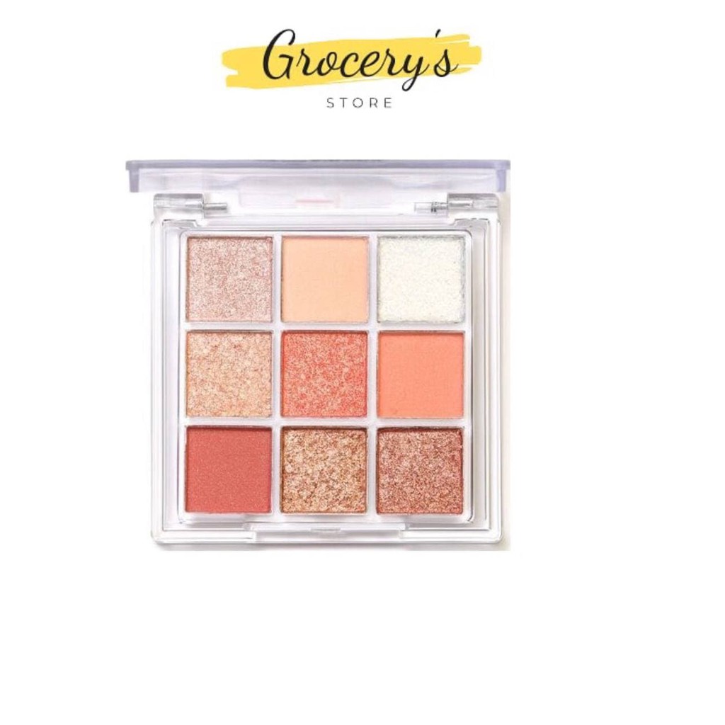 Bảng Phấn Mắt 9 Màu Trang Điểm Mắt Màu Nhũ