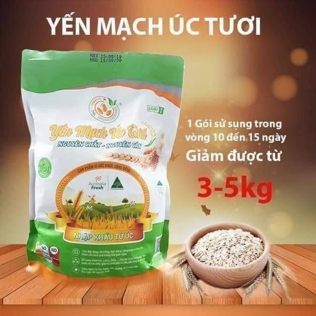 Yến Mạch Úc Tươi Gói 1Kg- Yến mạch Úc tươi loại 1 -  Nguyên chất [GIẢM CÂN, ĐẸP DA]