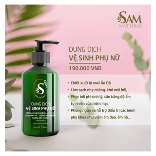 Dung dịch vệ sinh chiết xuất lá xoài ấn độ và lá trầu không