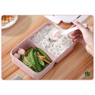 Hộp cơm tiện lợi 2 ngăn | hộp cơm lúa mạch.