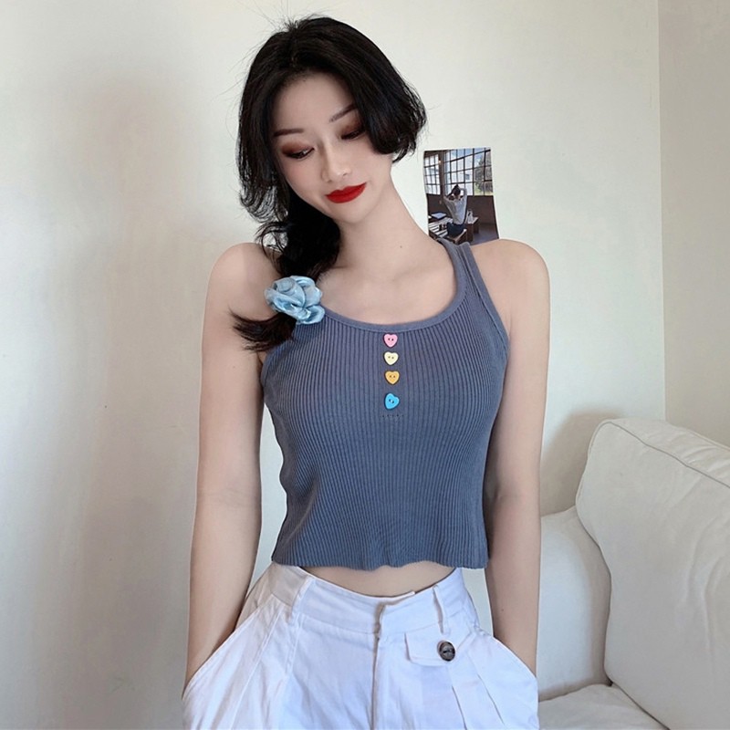 Áo Dệt Kim Phối Nút Thiết Kế Đơn Giản Hợp Thời Trang | BigBuy360 - bigbuy360.vn