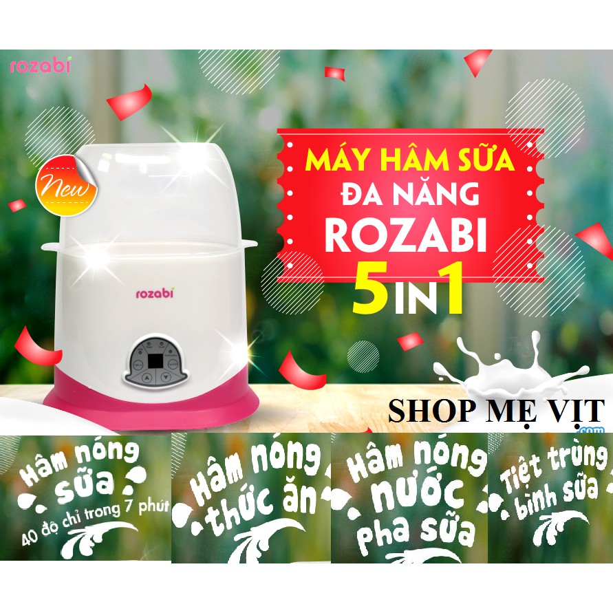 Máy hâm sữa rozabi 5 chức năng BH 12 tháng, đổi máy mới nếu lỗi