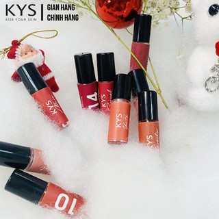Son kem lì Đỏ đất chocolate KYS lipstick 0.8g