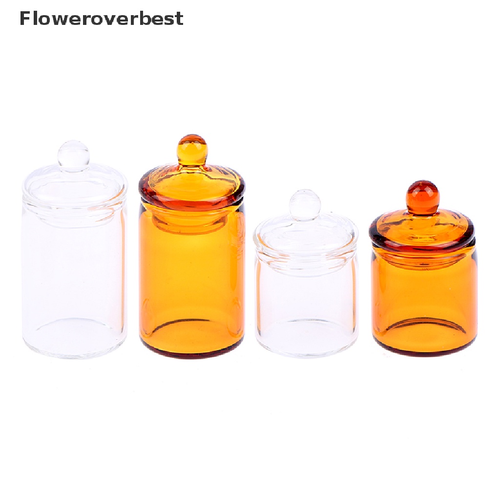 Hũ thủy tinh đựng hạt cà phê/ kẹo mini tỉ lệ 1: 12 trang trí nhà búp bê