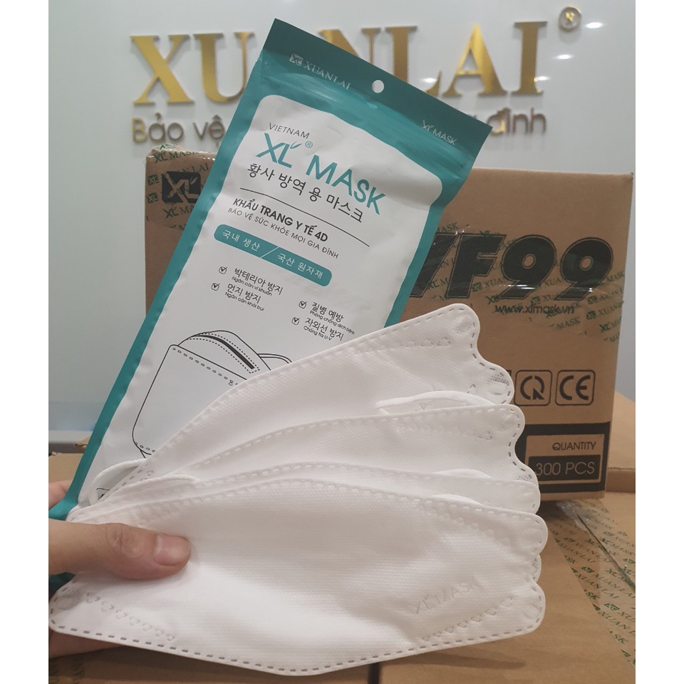 Khẩu trang KF94 - VF99 Xuân Lai (thùng 300 chiếc), Khẩu trang Kf94 công nghệ Hàn Quốc