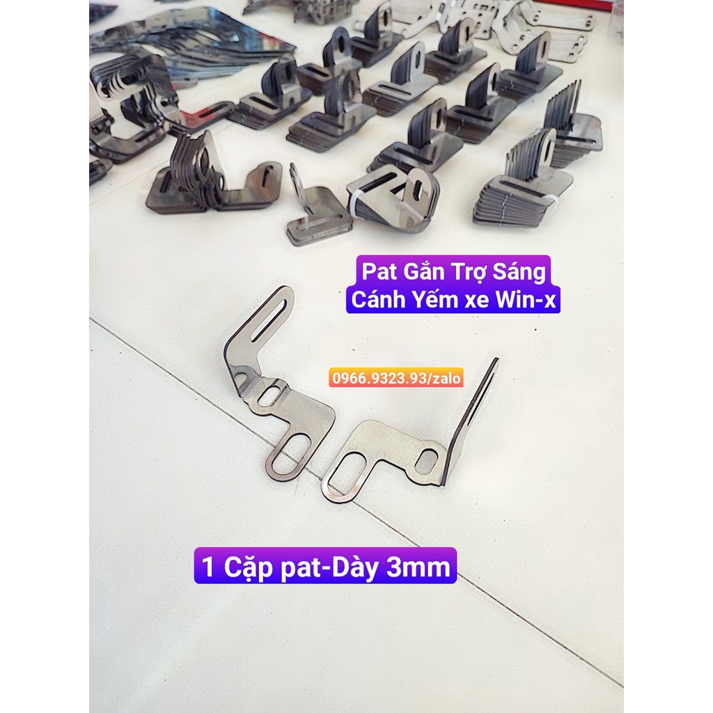 Pát gắn trợ sáng cánh yếm Winner X chất liệu Inox 304