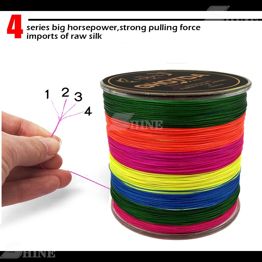 Cuộn Dây Câu Cá PE Bện 4 Sợi 8 Sợi 300M 500M 1000M