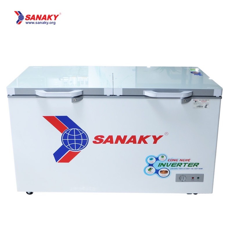[Mã 229ELSALE hoàn 7% đơn 300K] Tủ đông Sanaky inverter VH-4099A4KD 1 chế độ 350l