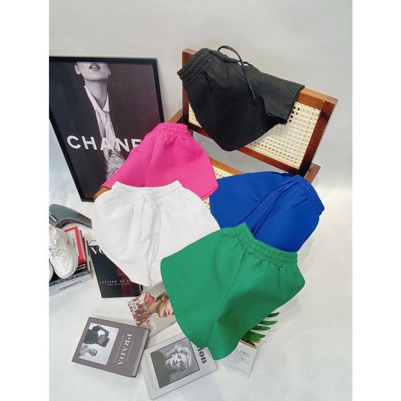 Quần đùi nữ chất vải thun xốp lưng chun co dãn