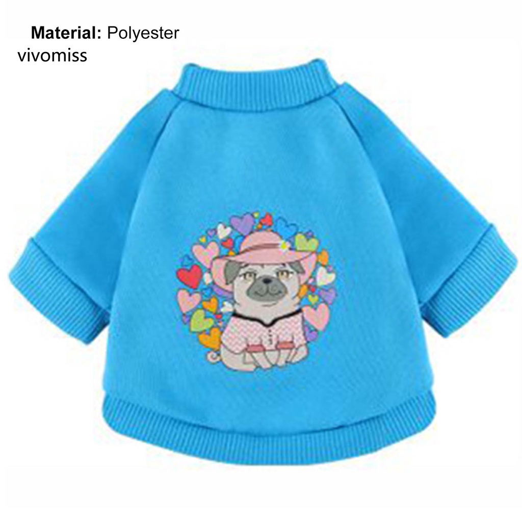 Áo sweatshirt thú cưng tay dài thoáng khí giữ ấm mùa thu
