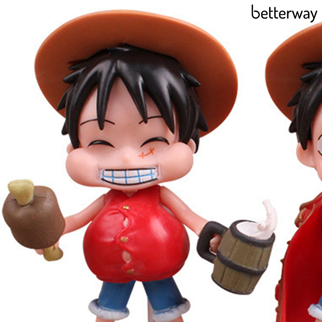 Set 3 Mô Hình Nhân Vật Luffy Đồ Chơi Chất Lượng Cao