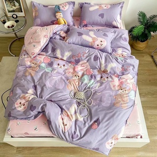 Set chăn ga gối 5 món - chăn chần bông , coton poly Bedding, đủ size miễn phí bo chun