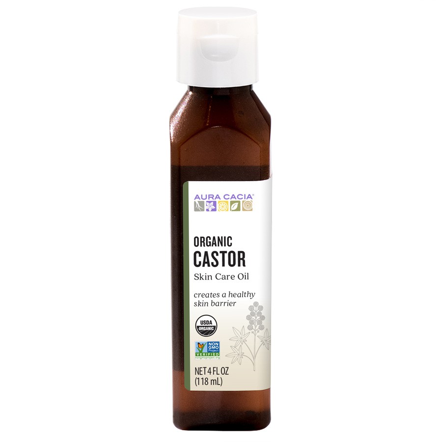 Dầu thầu dầu hữu cơ Organic Castor Oil - Aura Cacia - 118ml