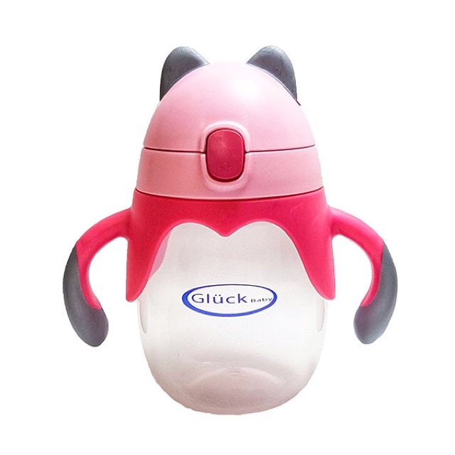 Bình uống nước cho bé kèm ống hút Gluck Baby 250ml G004