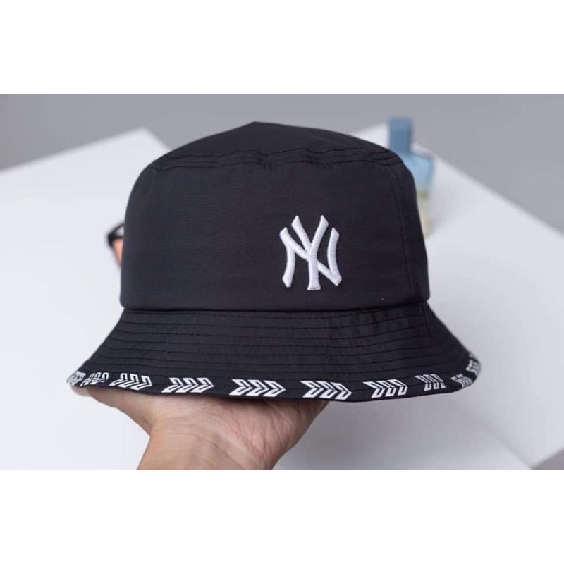 [KINGHAT] Nón Bucket thêu logo MLB, chất vải cotton Hàn Quốc cao cấp, vành thêu vi tính sắc nét chuẩn công ty