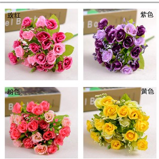 Nhánh hoa giả, hoa hồng baby nở