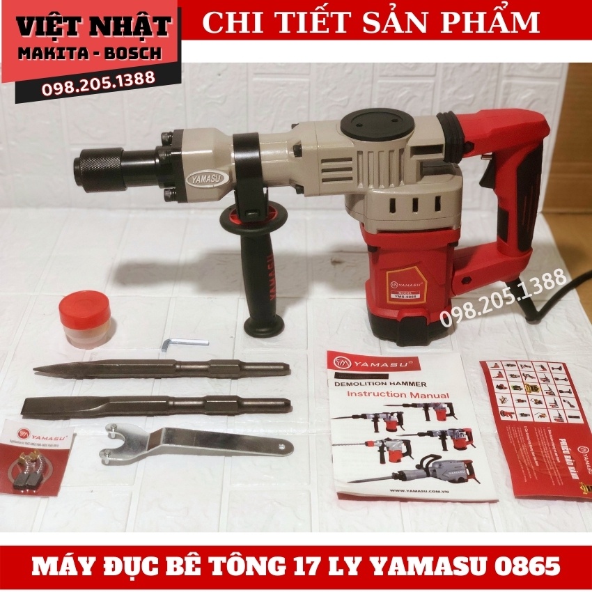 Máy đục bê tông YAMASU-0865 nòng 35 hàng công ty sản xuất theo tiêu chuẩn Nhật Bản.