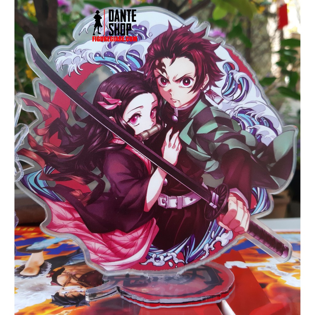 Mô Hình Standee Acrylic Anime Kimetsu no Yaiba Nhân Vật Figure Tanjirou, Zenitsu, Inosuke, Nezuko (15cm)