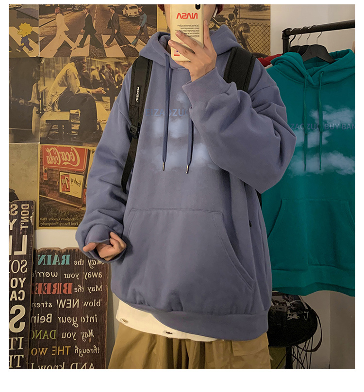 Áo khoác hoodie 4 màu tuỳ chọn size M-5XL cho nam