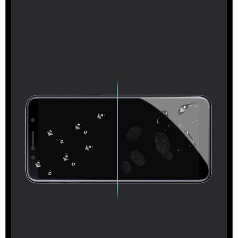 Kính cường lực thế hệ mới 6D/9d full màn hình,viền cong 2.5d cho galaxy A7 2018 (màu đen)