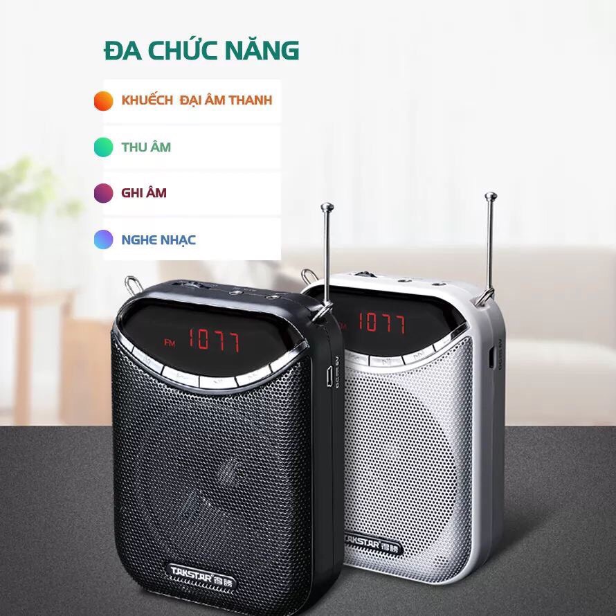 [Chính hãng] Máy trợ giảng không dây Takstar E190M , hỗ trợ FM radio, Giáo viên, hướng dẫn viên, bán hàng. Loa trợ giảng