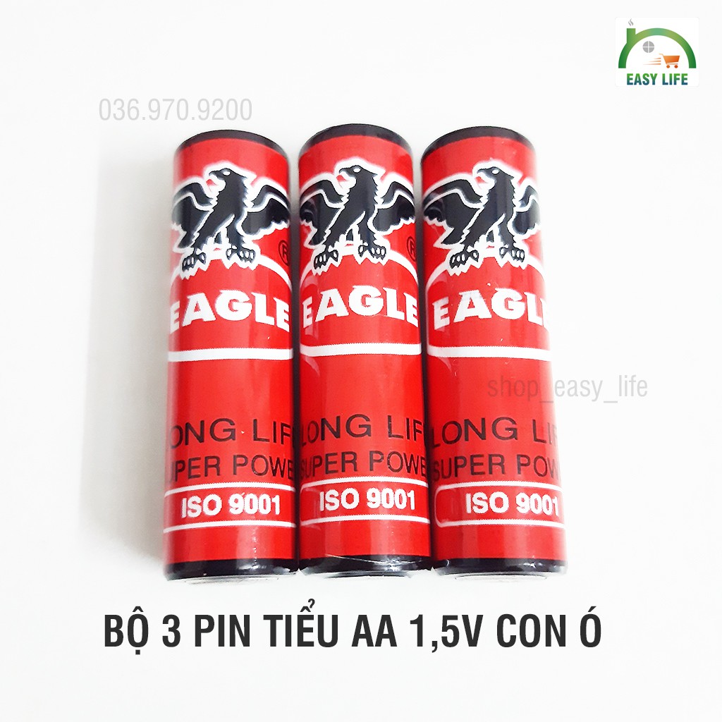 Bộ 3 Pin Tiểu AA 1,5V Con Ó (EAGLE)