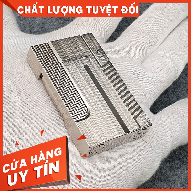 Quẹt Khò Bật Đánh Lửa g.a Đá Dupont D06T Bạc Xước Phiên Bản Điệp Viên 007 Cực ChấtAn Tâm