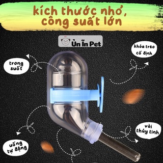 Bình nước hamster, loại chân không 60ml cho sóc, bọ, nhím, thú nhỏ